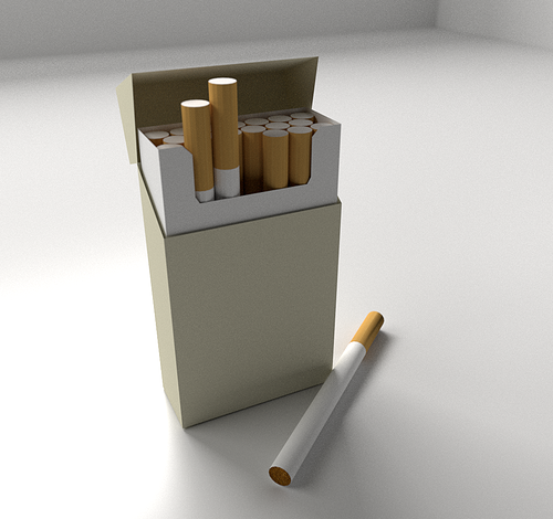 Custom empty cigarette boxes