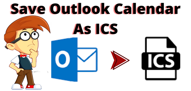 save outlook calendar as ics