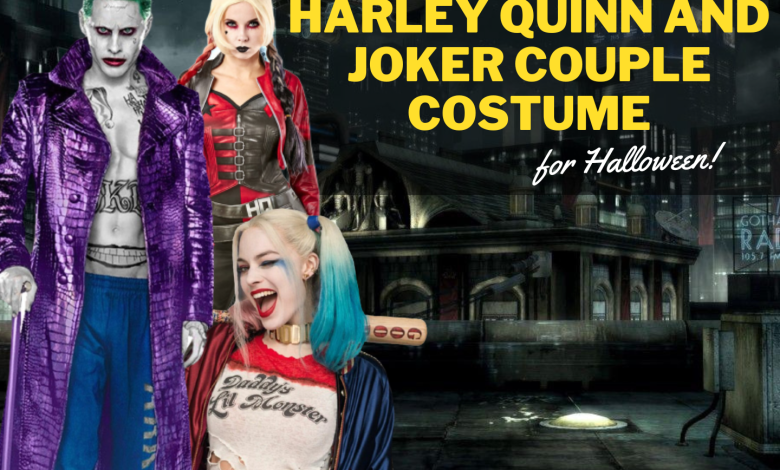 Harley Quinn and Joker Couple Costume for Halloween