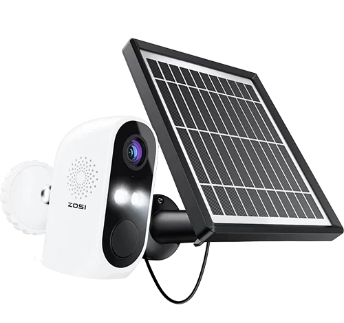 C1 1080P Wire Free Security Camera, Rechargeable Battery & Solar Panel Powered